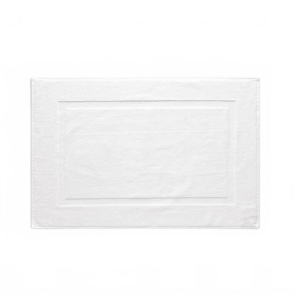NEW UNDER THE CANOPY classic organic bath mat in white